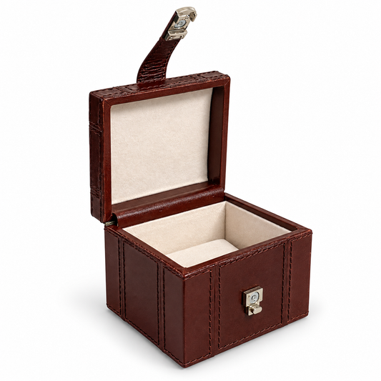 Personalised Leather Single Watch Box
