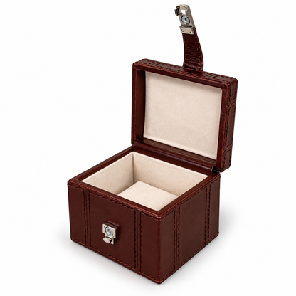 Personalised Leather Single Watch Box
