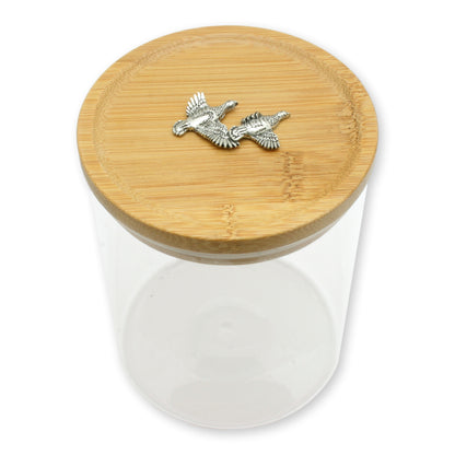 Partridge Glass Jars