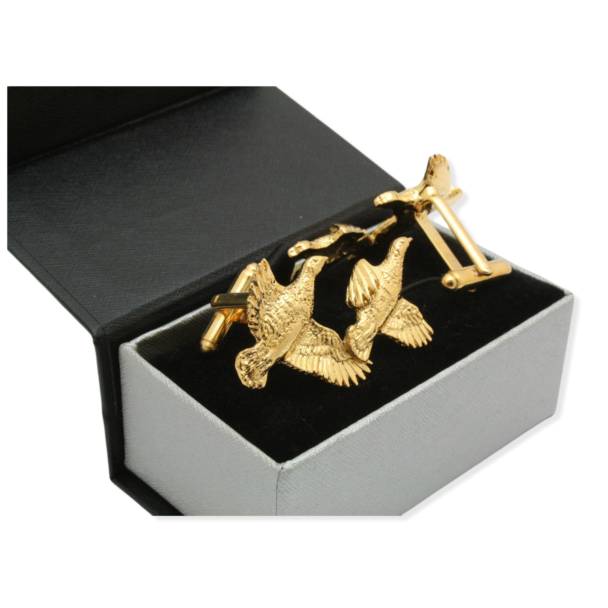 Partridge Gold Cufflinks