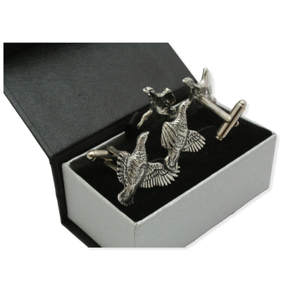 Partridge Pewter Cufflinks
