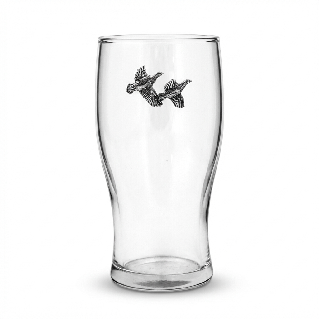 Game Shooting Tulip Pint Glass