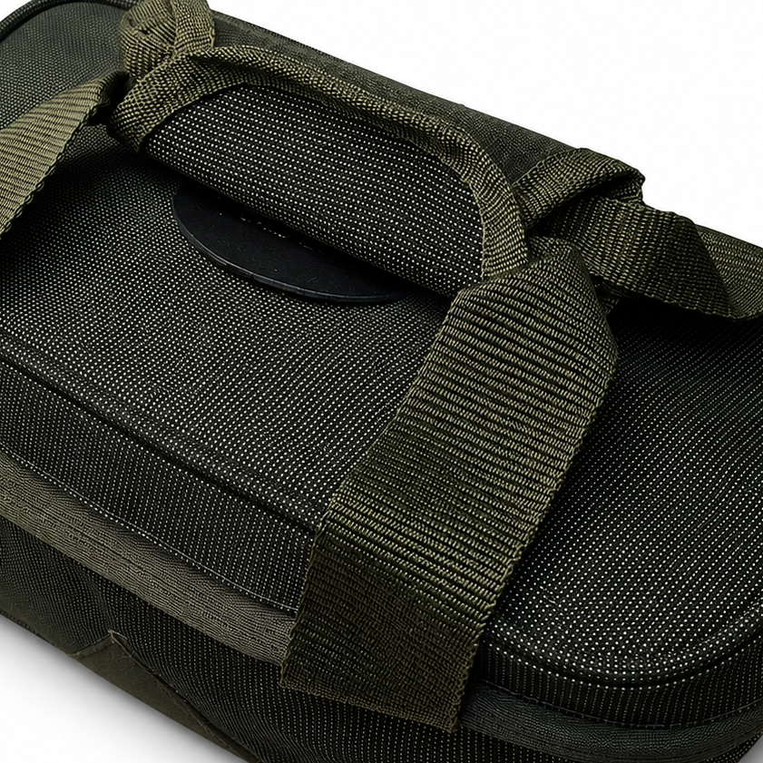 Personalised Green Canvas Shotgun Cartridge Bag