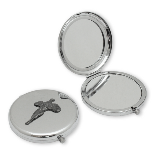 Pheasant - Compact Pocket Mirror Engraved