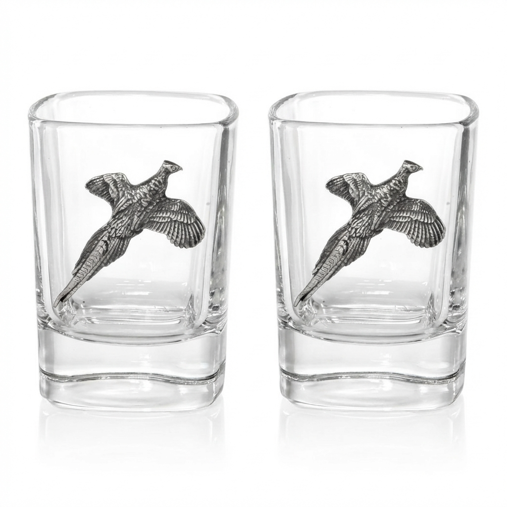 Game Shooting Design Pair of Spirit Shot Glasses