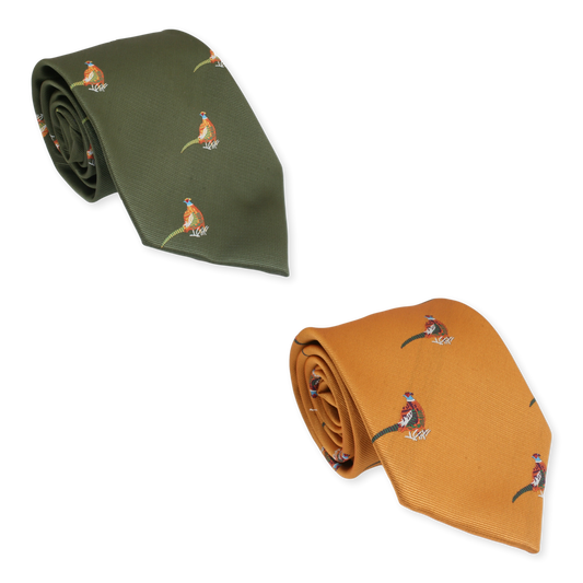 Game Shooting Pheasant Tie