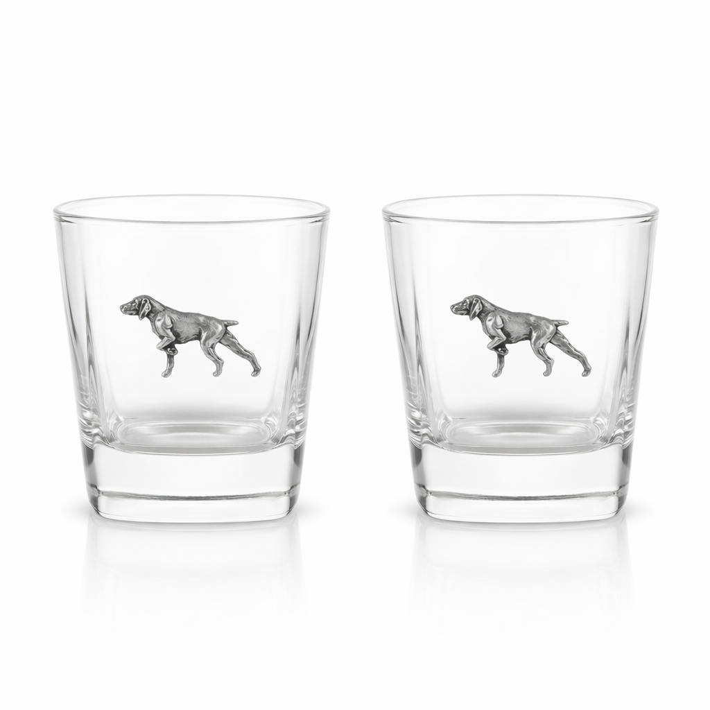Gundog Pair Of Whiskey Glass Tumblers