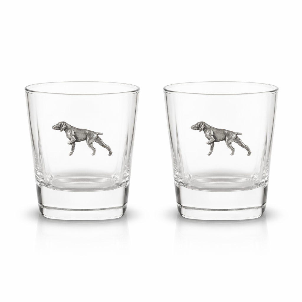 Gundog Pair Of Whiskey Glass Tumblers
