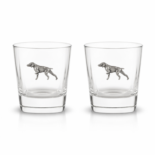 Gundog Pair Of Whiskey Glass Tumblers