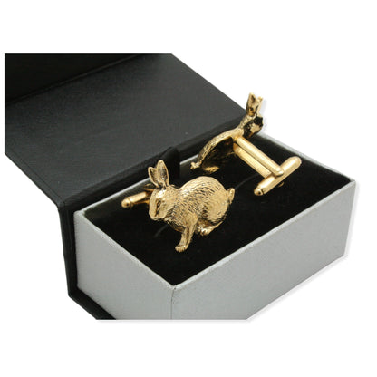 Rabbit Gold Cufflinks