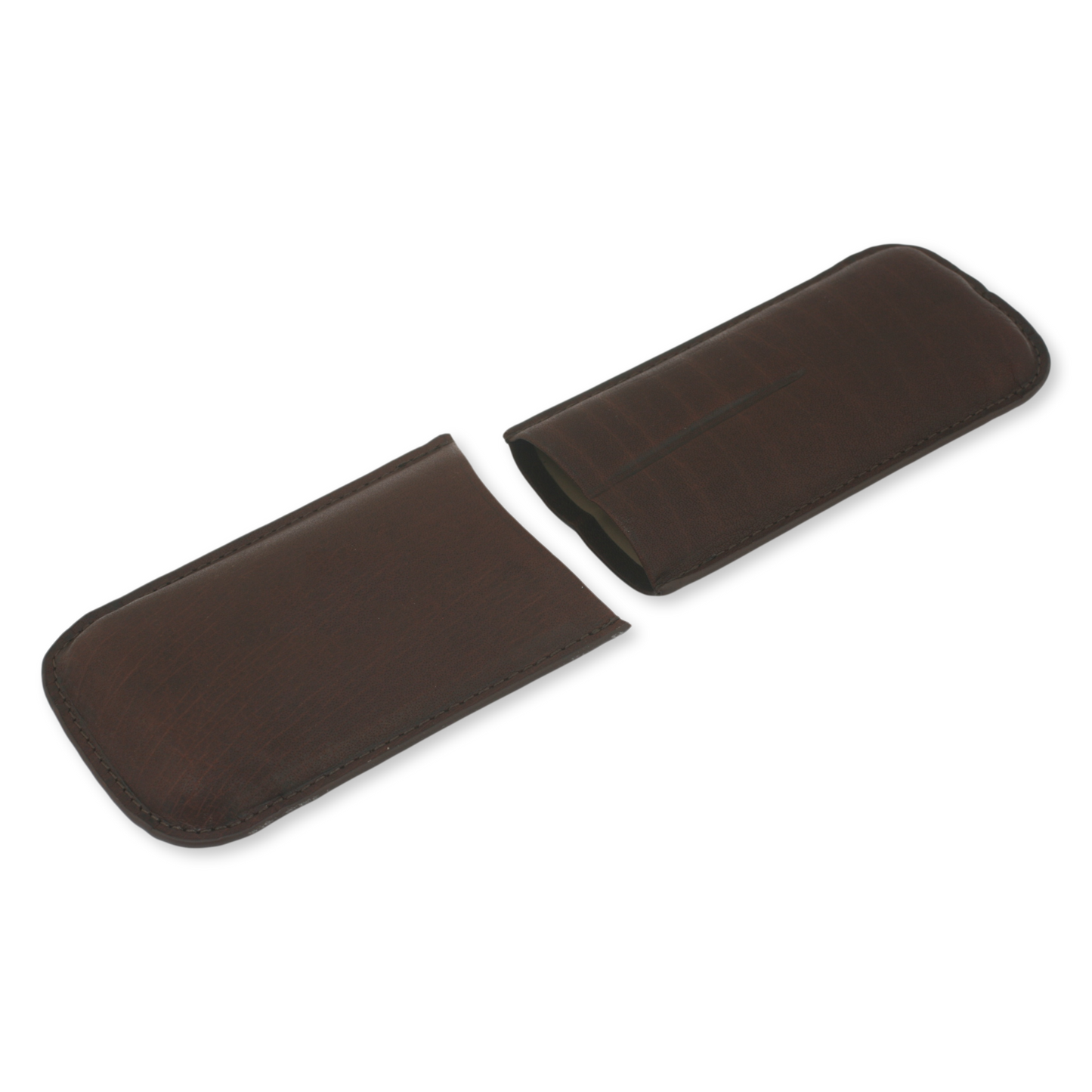 Game Shooter Style Brown Leather Cigar Case