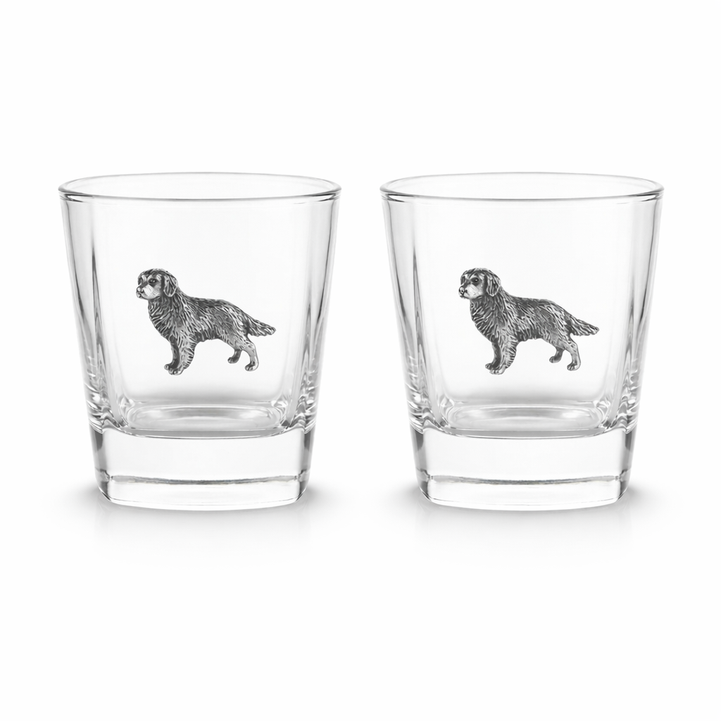Gundog Pair Of Whiskey Glass Tumblers