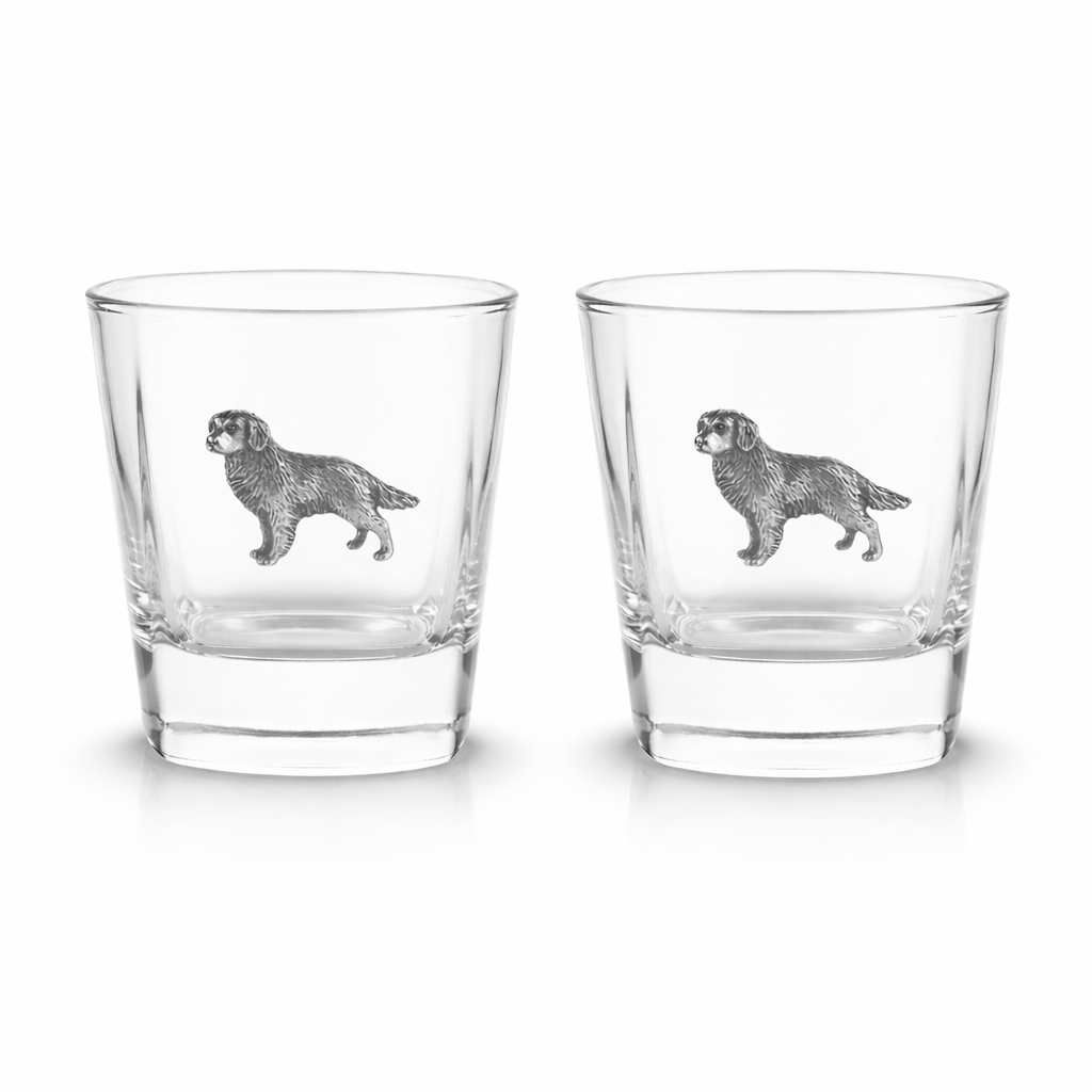 Gundog Pair Of Whiskey Glass Tumblers
