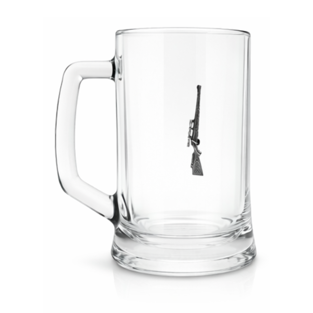 Shotgun or Rifle Glass Tankard 600ml