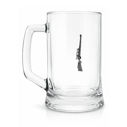 Shotgun or Rifle Glass Tankard 600ml