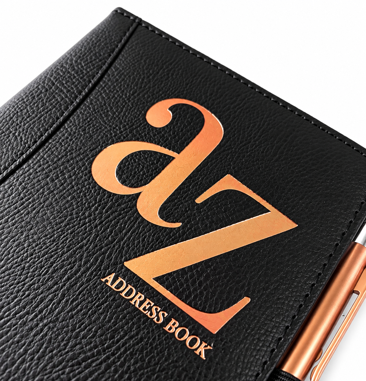 Personalised A5 Address Book with Pheasant & Gold Initials