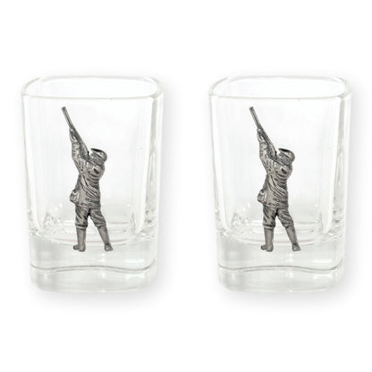 Game Shooting Design Pair of Spirit Shot Glasses