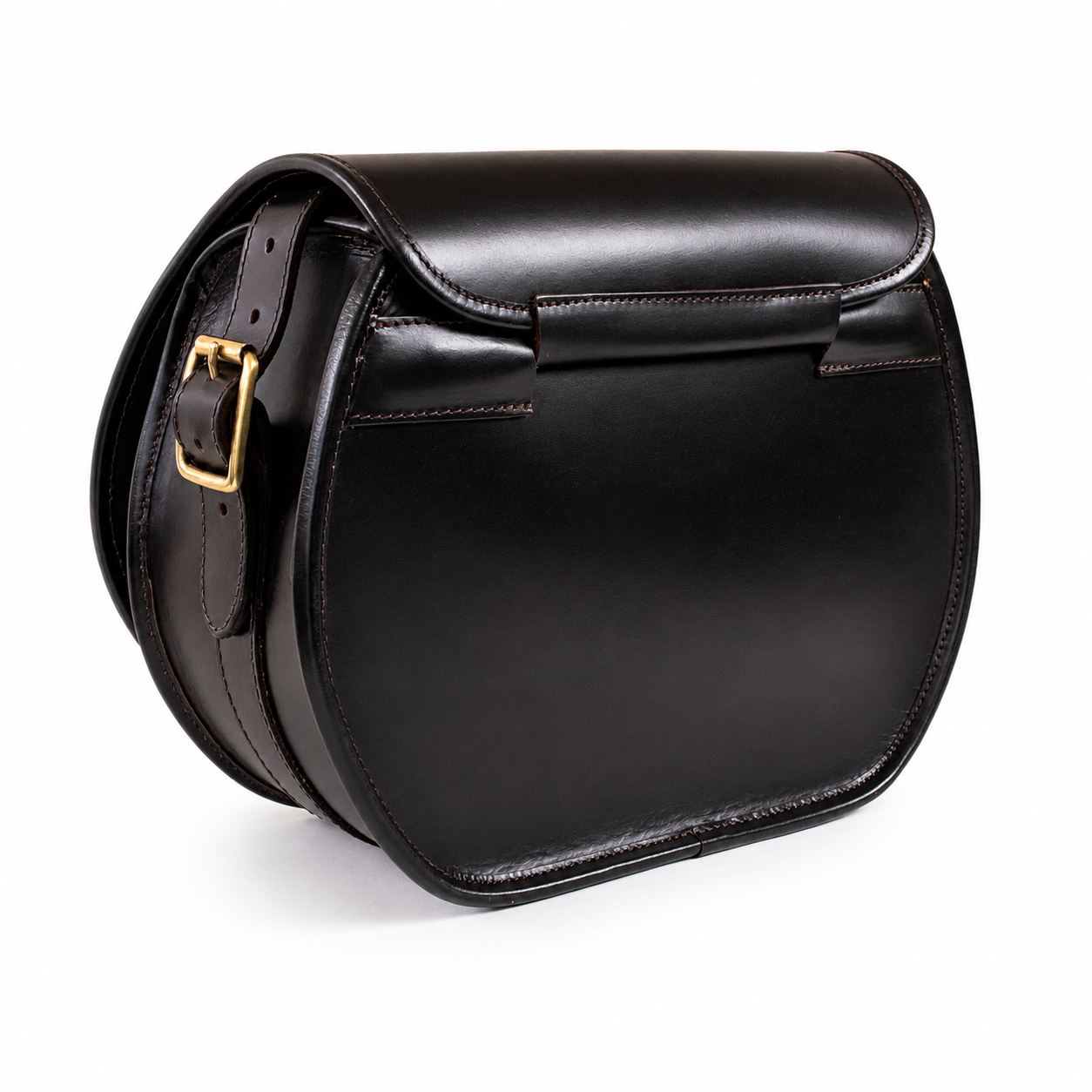 Personalised Leather Loaders Cartridge Bag With Shoulder Strap