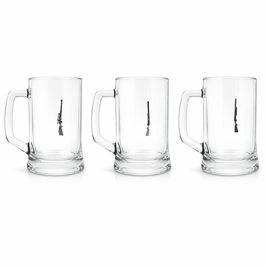 Shotgun or Rifle Glass Tankard 600ml