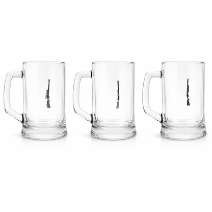 Shotgun or Rifle Glass Tankard 600ml