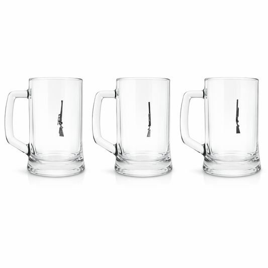 Shotgun or Rifle Glass Tankard 600ml