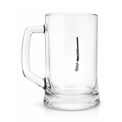 Shotgun or Rifle Glass Tankard 600ml