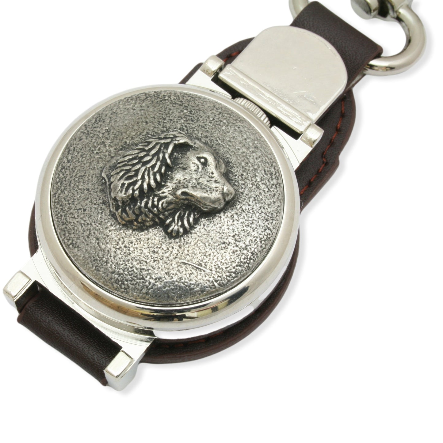 Spaniel Leather Fob Watch