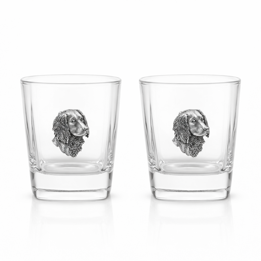 Gundog Pair Of Whiskey Glass Tumblers