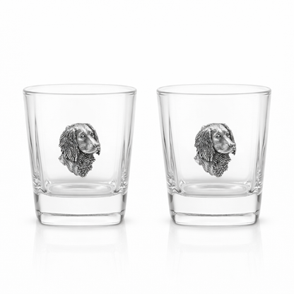 Gundog Pair Of Whiskey Glass Tumblers