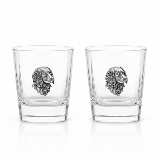 Gundog Pair Of Whiskey Glass Tumblers