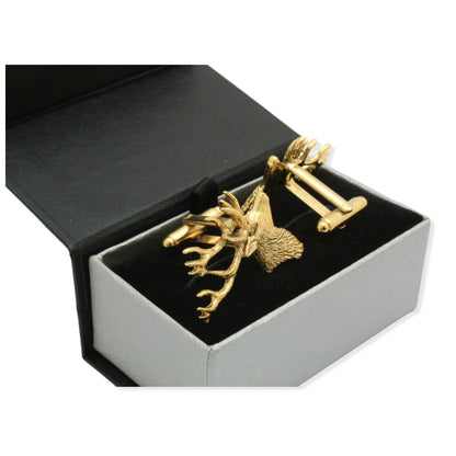 Stag Gold Cufflinks