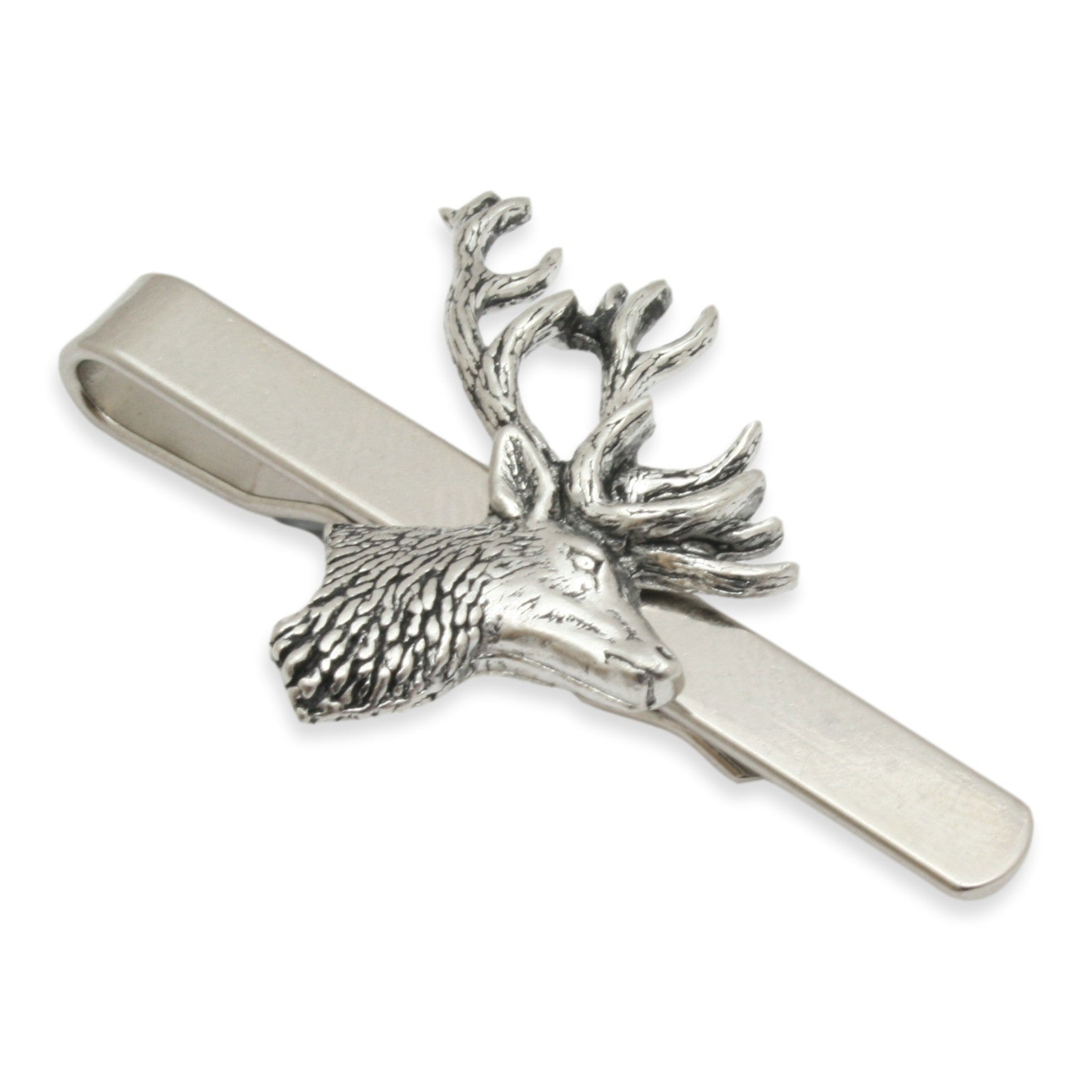 Stag Head Tie Clip