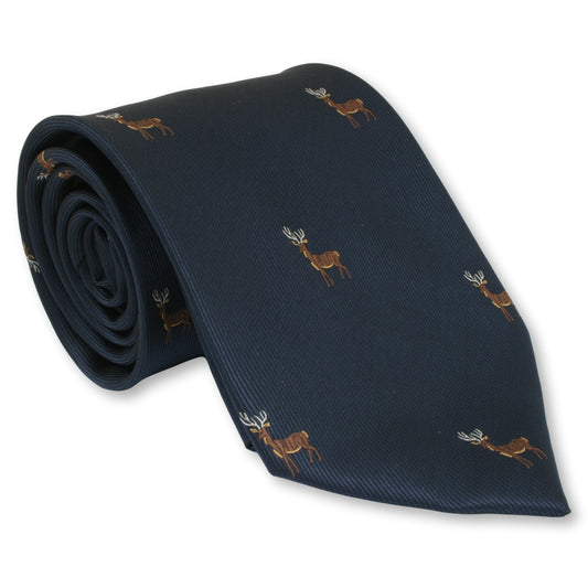 blue stag tie