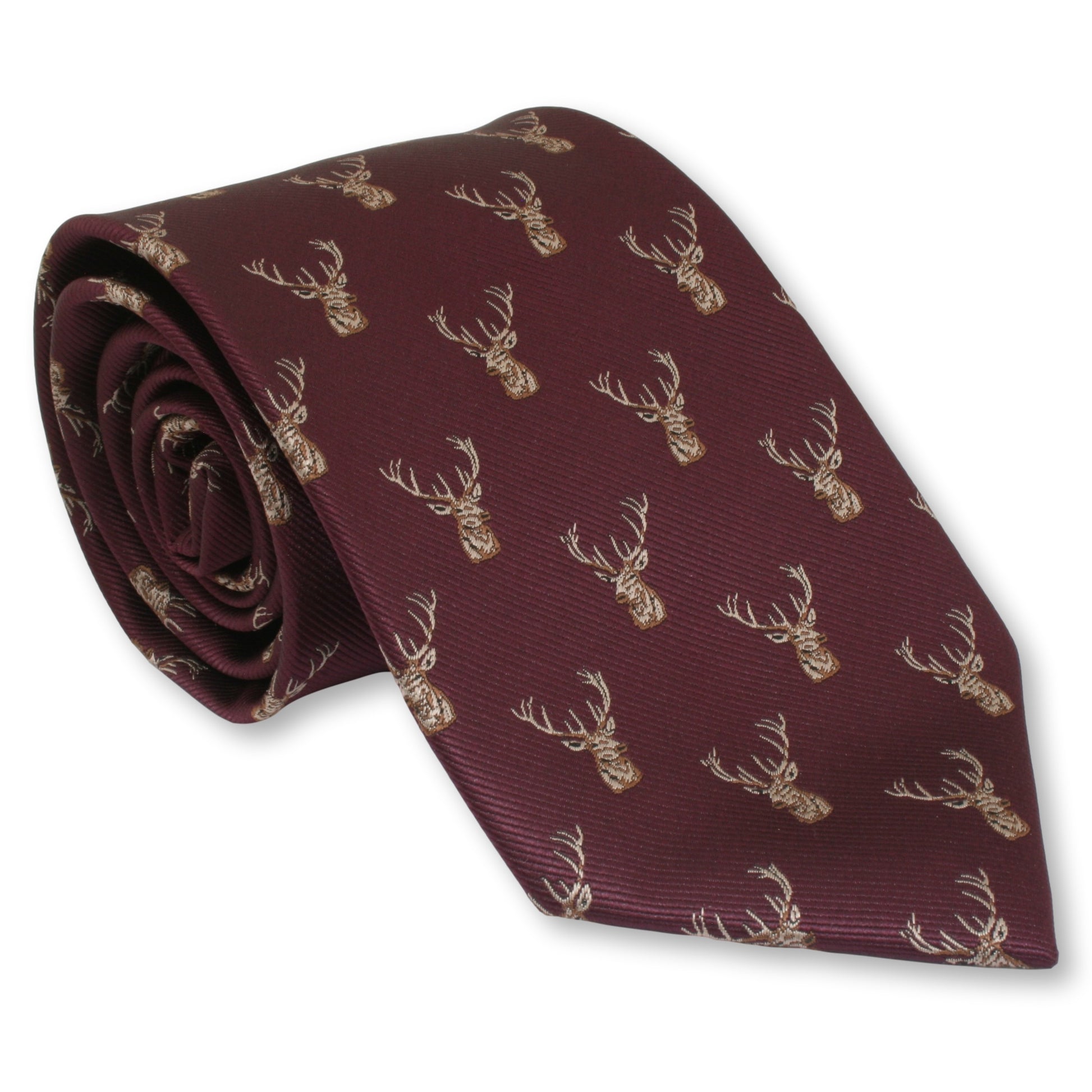 Stag Tie Red