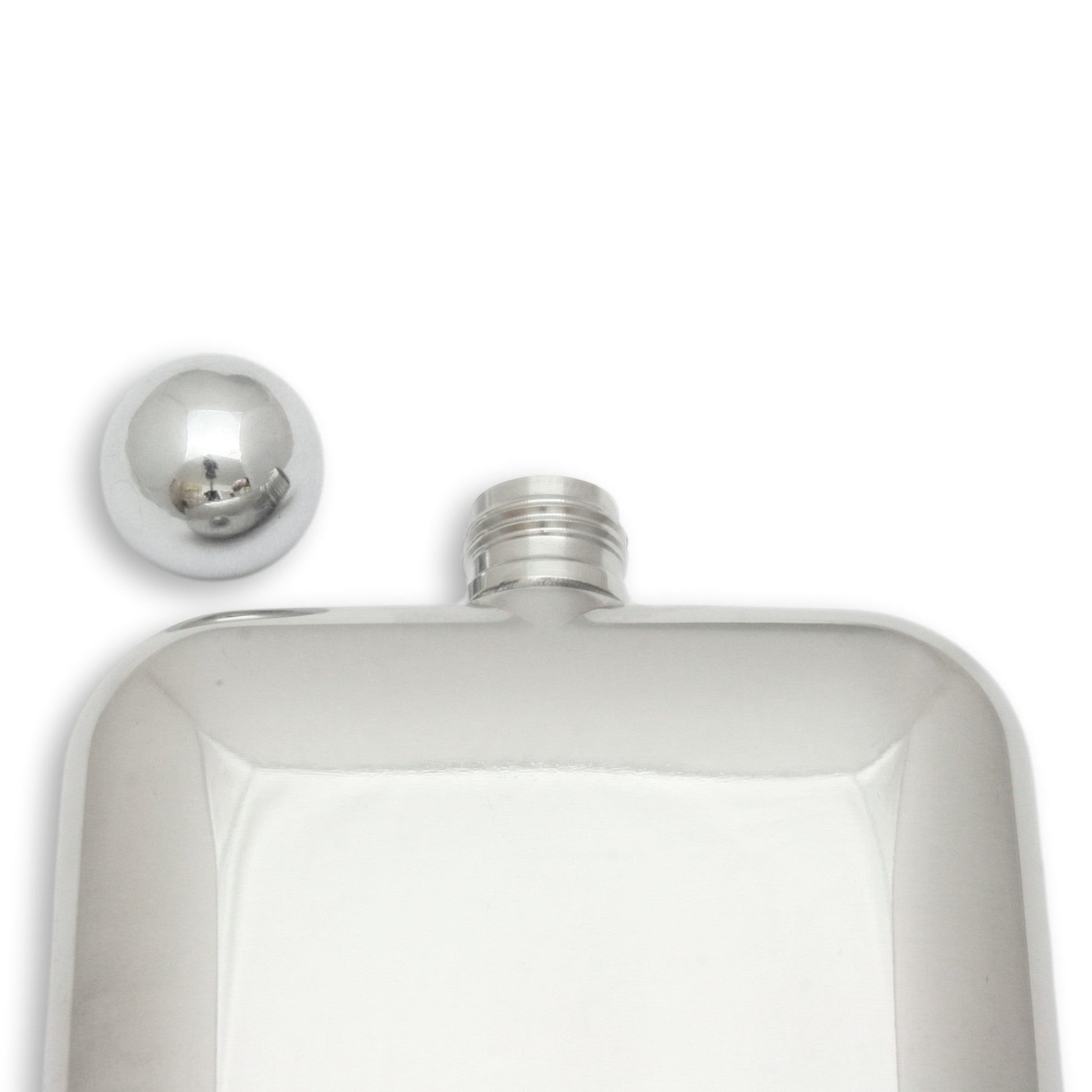 Full Leather Case Hip Flask Lid