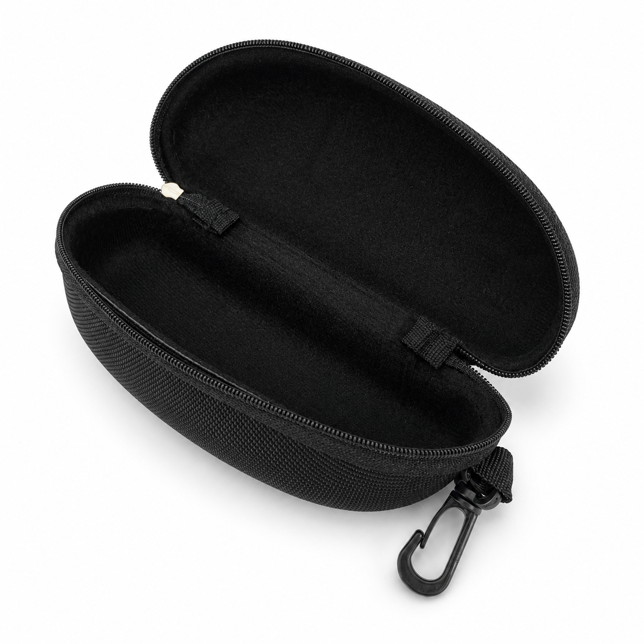 Embossed Initials Canvas Zip Glasses Case