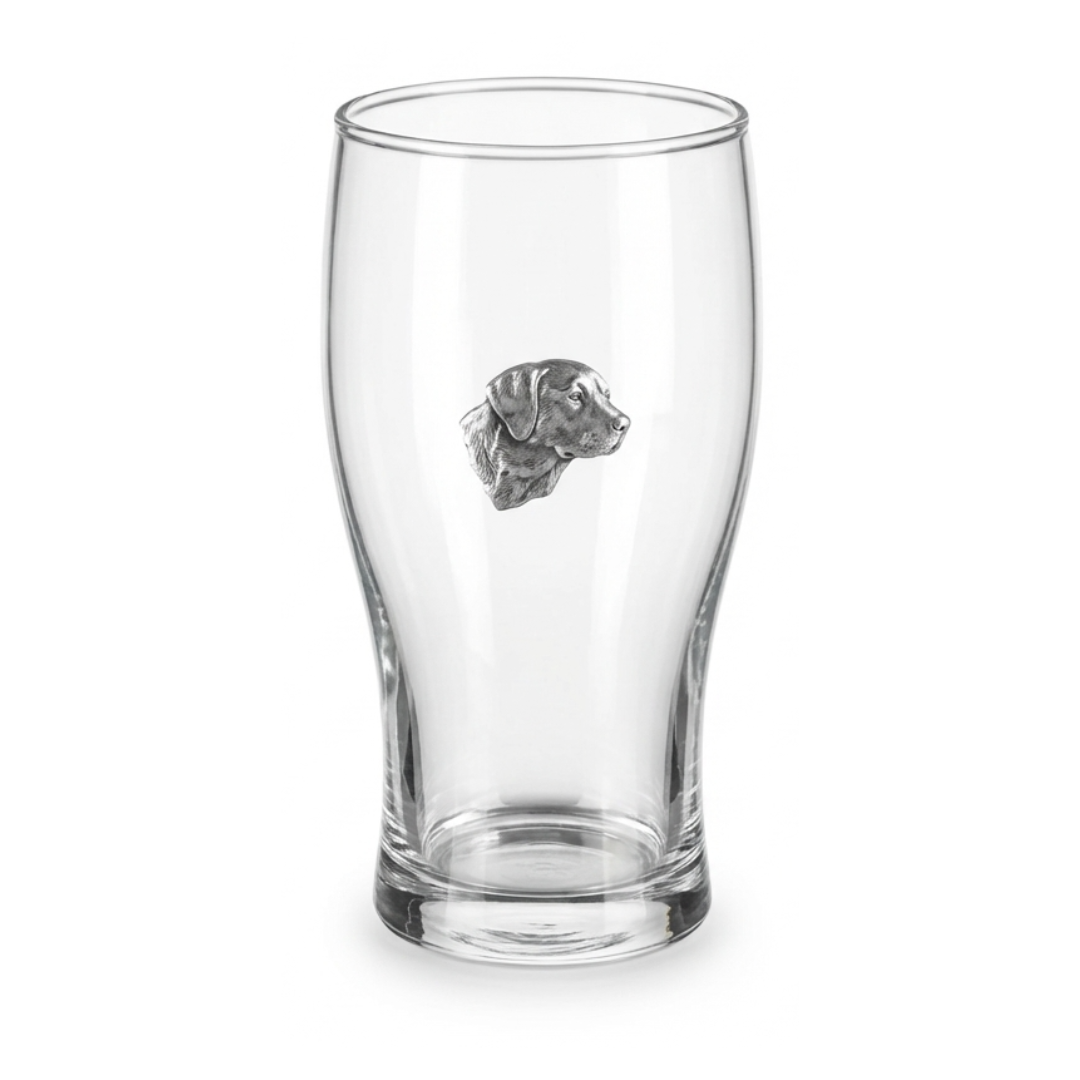 Labrador Or Spaniel Tulip Pint Glass