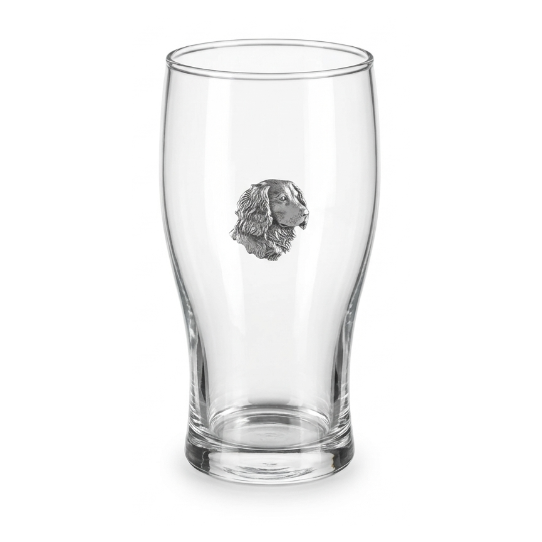 Labrador Or Spaniel Tulip Pint Glass