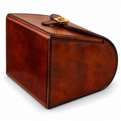 Handbag Luxury Distressed Leather Jewellery Storage Box