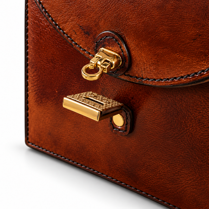 Handbag Luxury Distressed Leather Jewellery Storage Box
