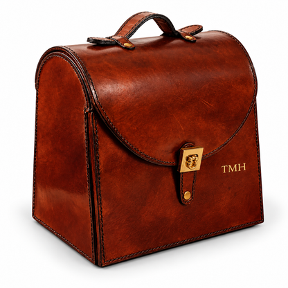 Handbag Luxury Distressed Leather Jewellery Storage Box