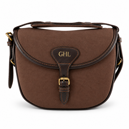 Personalised Canvas Cartridge Bag & Shotgun Gun Slip Brown