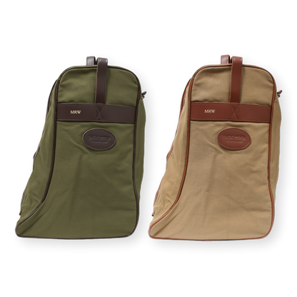 Personalised Initials Canvas Welly Boot Bag