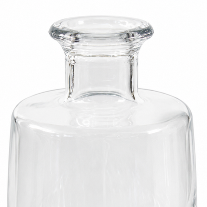 12 Pointed Stag Round Glass Decanter With Chrome Stopper