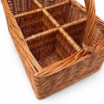 Personalised Wicker Wine Bottle Carrier Hamper Basket