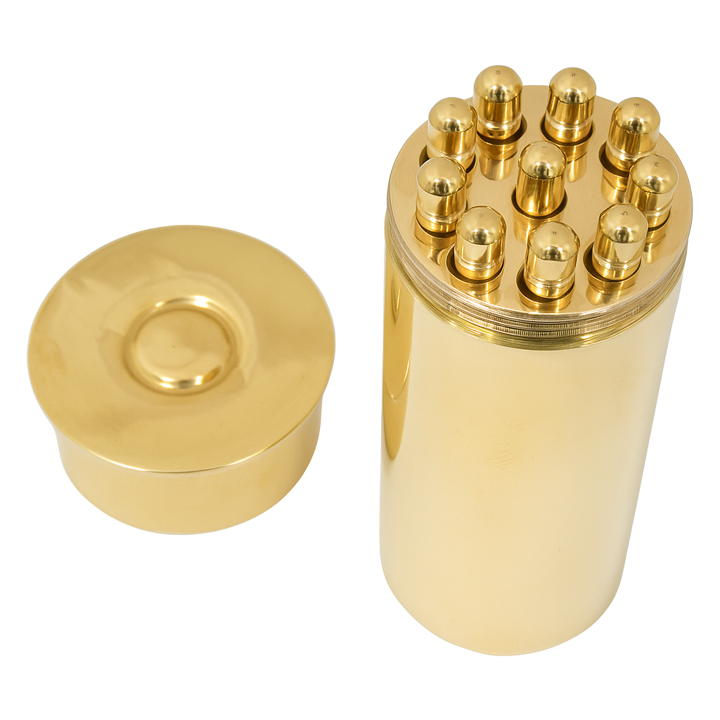 1-10 Cartridge Peg Position Finder Numbered Pegs in Solid Brass