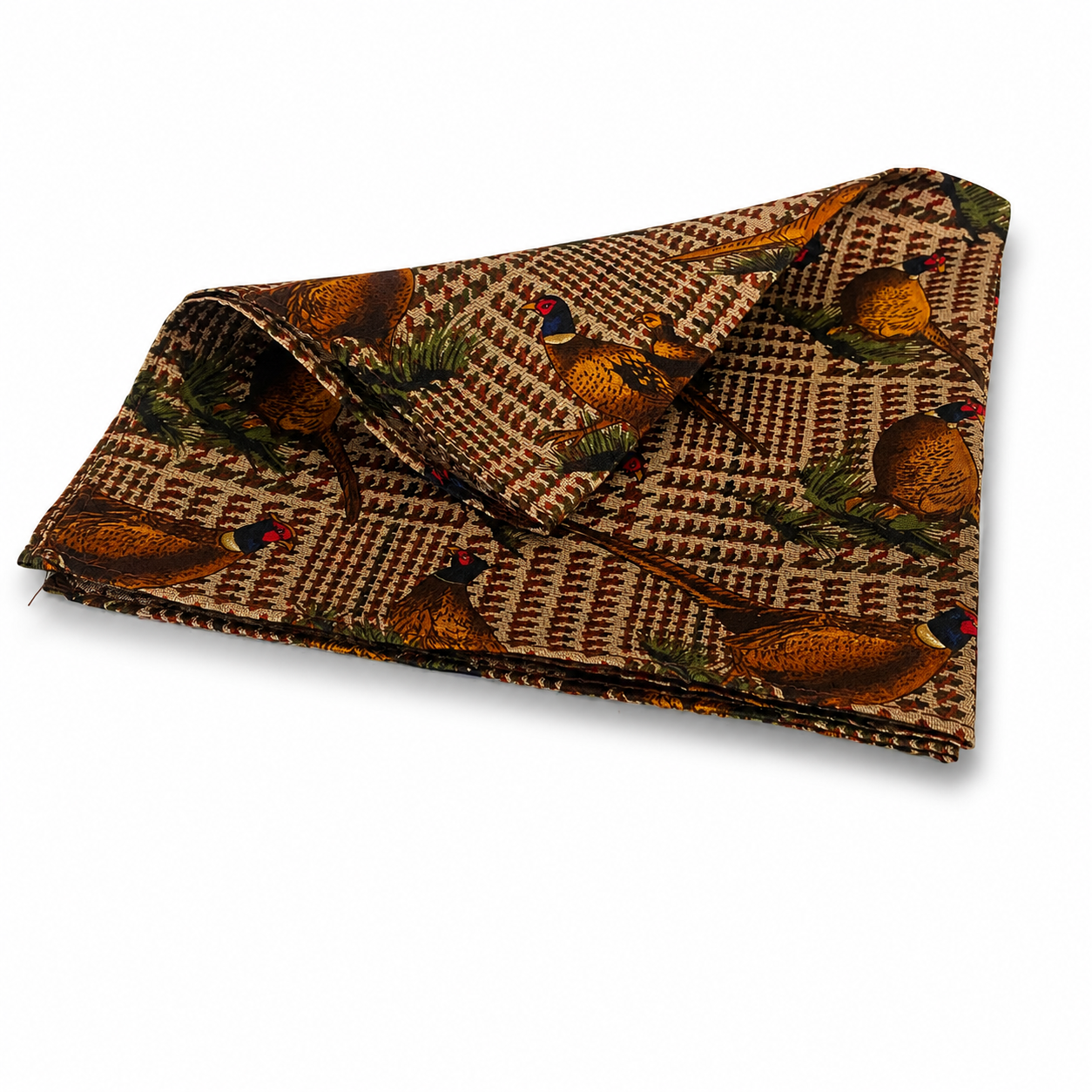 Pheasant On Tweed Handkerchiefs