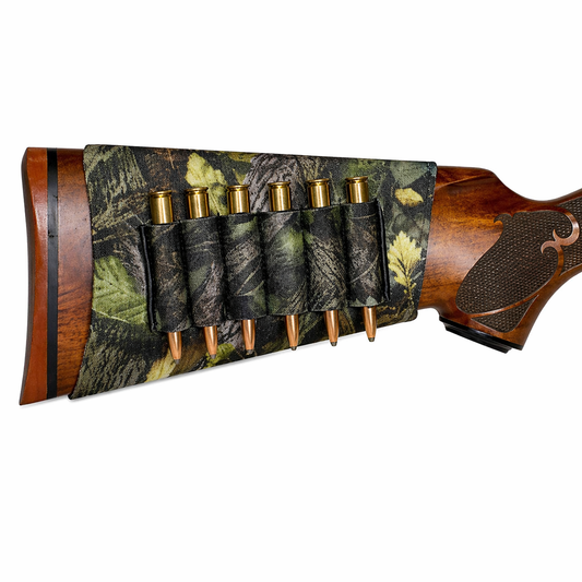 Personalised Buttstock Cartridge Or Shotshell Carrier In Camo
