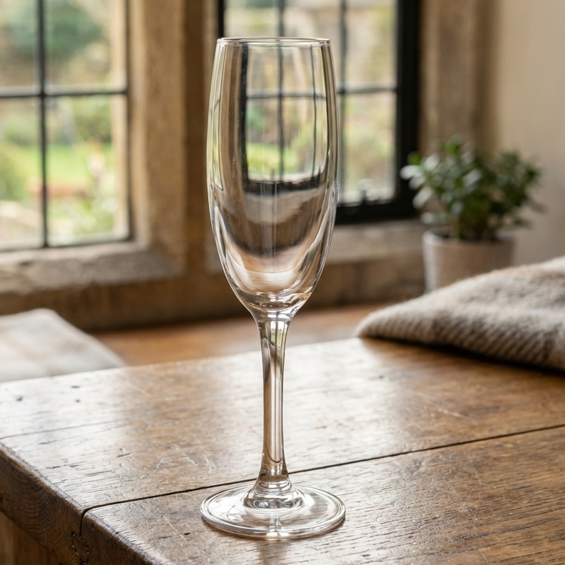 Champagne On a wooden table