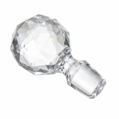 golf ball style decanter stopper on white background
